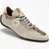 Hot Mauri 8530 Titolo Nappa & Python Sneakers Cream / Olive (Special Order) Cream/Olive