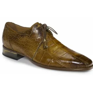 Best Mauri 4851 Trebbia Alligator Derby Shoes (Special Order) Mustard