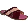 Hot Mauri 1889 Velvet Embossed / Karung Sandals M Bordo / Pink (Special Order)