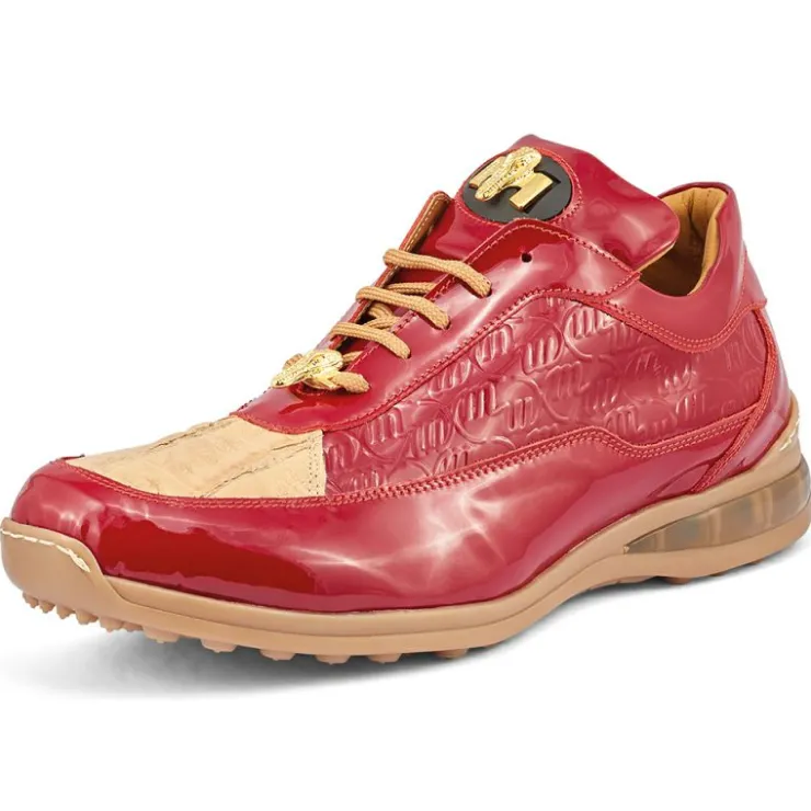 Hot Mauri Bubble 8900/2 Patent / Baby Croc & Patent Embossed Sneakers Raspberry / Champagne