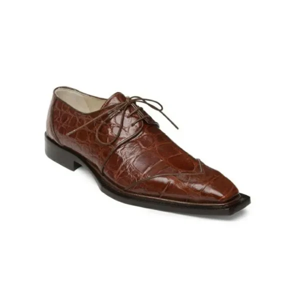 mauri_caramel__alligator__0.webp Cheap Mauri Caramel 44252 Alligator Lace Up Shoes (Special Order) Gold