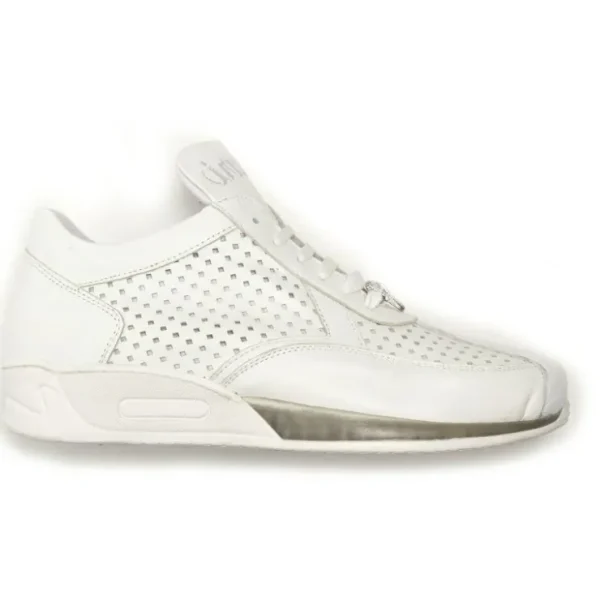 Discount Mauri Cherry M770 Nappa & Croc Sneakers (Special Order) White