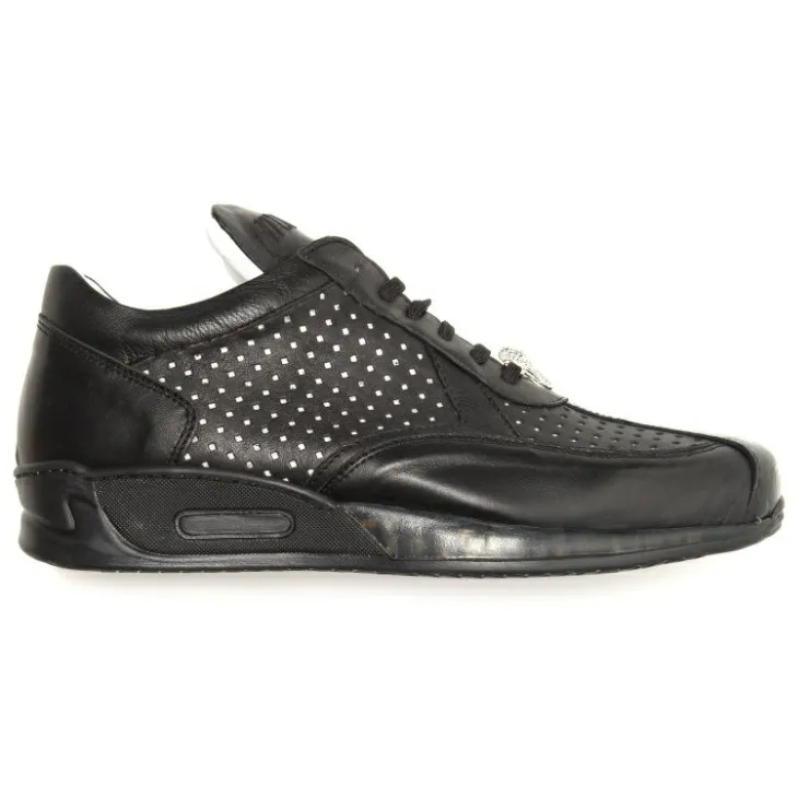 Discount Mauri Cherry M770 Nappa & Croc Sneakers (Special Order) Black