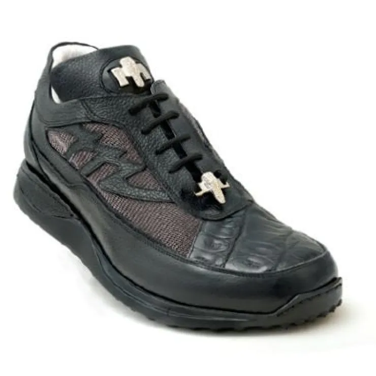 Flash Sale Mauri King II 8555 Crocodile Sneakers (Special Order) Black