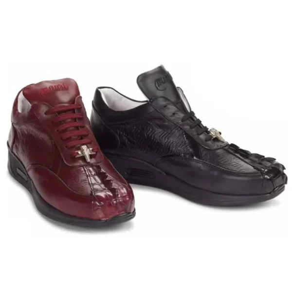 Fashion Mauri M770 Cherry Nappa & Hornback Sneakers (Special Order) Black