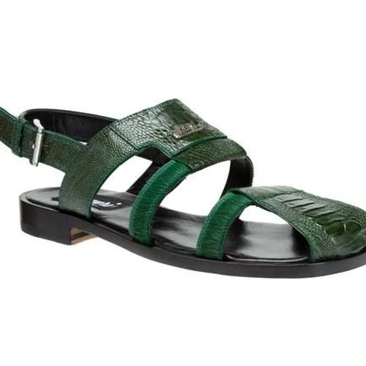 Sale Mauri Miraggio 1620 Ostrich Leg Sandals (Special Order) Green