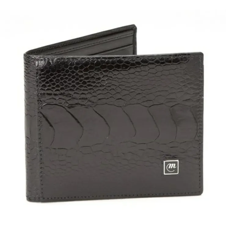 Sale Mauri Ostrich Leg Wallet (Special Order) Black