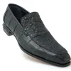 Shop Mauri Romeo 4615 Hornback & Crocodile Loafers (SPECIAL ORDER) Black