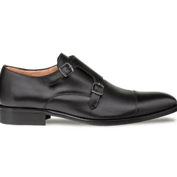 Best Sale Mezlan Actore Double Monk Strap (21151) Black