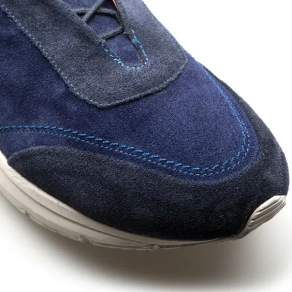 Clearance Mezlan Alcoy Suede Sneaker (21118) Blue