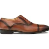 Best Mezlan Amaro Leather Captoe Rubber Oxfords Dark Cognac (20817) DarkCognac