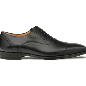 Store Mezlan Amaro Leather Captoe Rubber Oxfords (20817) Black