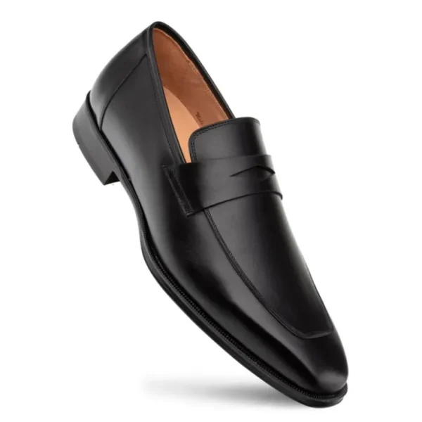 Online Mezlan Avenue Rubber Sole Penny Loafers (20910) Black