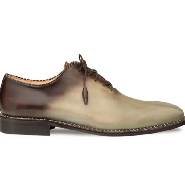 Hot Mezlan Barbaro Two-Tone Oxford Olive / Mocha (21316)