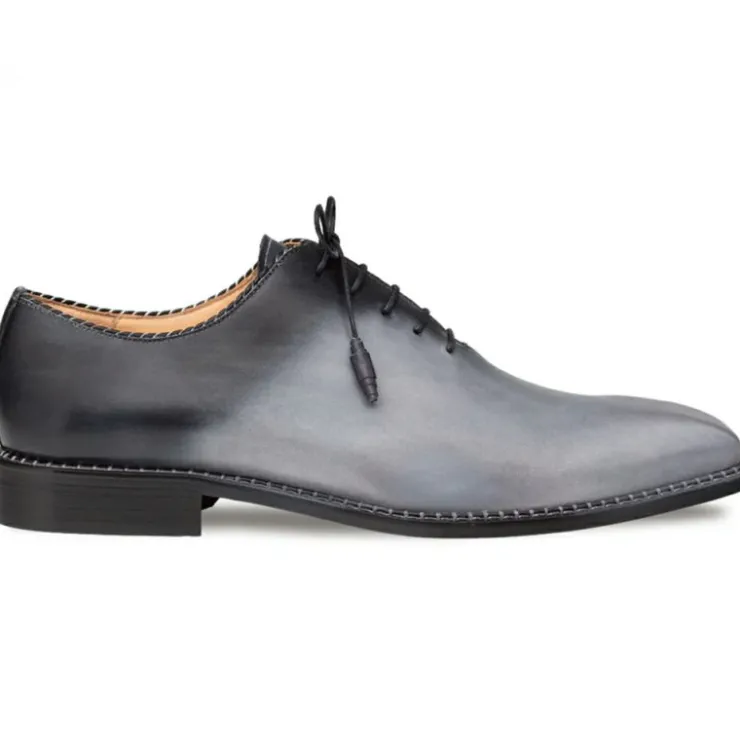 Outlet Mezlan Barbaro Two-Tone Oxford Grey / Black (21316)