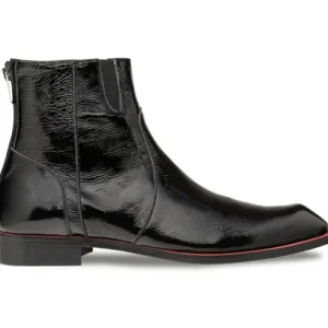 Fashion Mezlan Baroni Hi-Shine Leather Boot (21300) Black