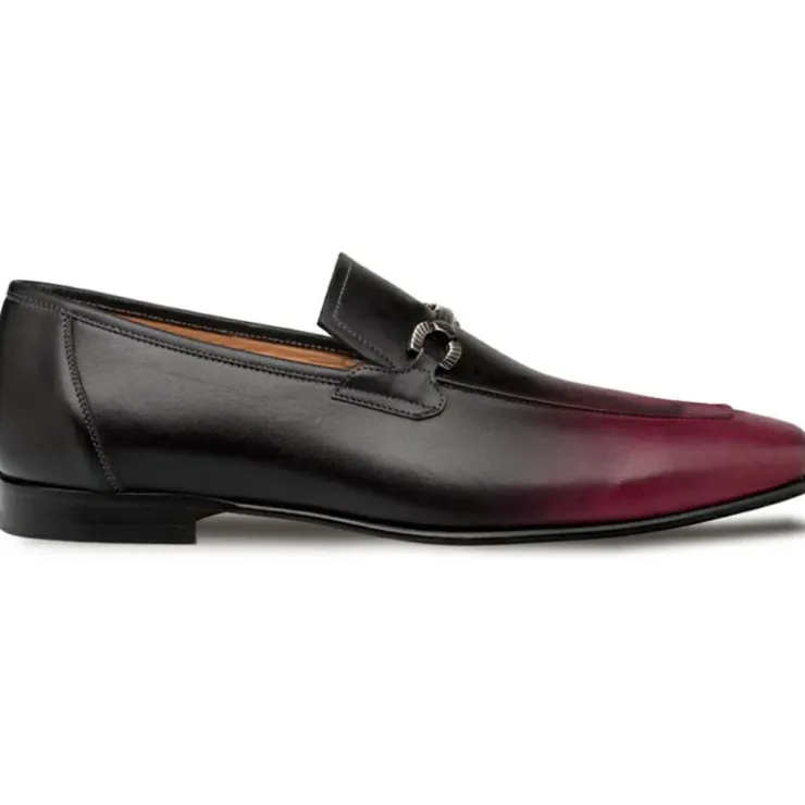 Best Sale Mezlan Brunello Two-Tone Bit Loafer Red / Black (21100)