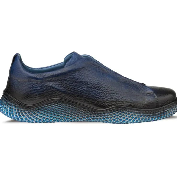 Best Sale Mezlan Calcio Deer Slip On Sneaker Blue