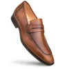 Cheap Mezlan Calfskin Penny Loafers (E20243) Cognac