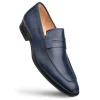 Clearance Mezlan Calfskin Penny Loafers (E20243) Navy