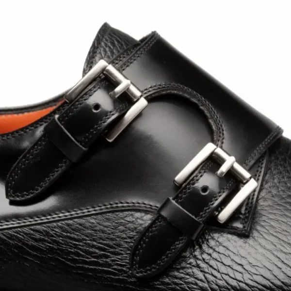 Sale Mezlan Cantera Double Monk Strap (21189) Black