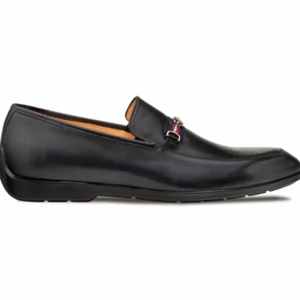 Discount Mezlan Contour Rubber Bit Loafer (R20722) Black