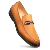 Shop Mezlan Contour Rubber Bit Loafer (R20722) Cognac