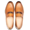 Shop Mezlan Contour Rubber Bit Loafer (R20722) Cognac