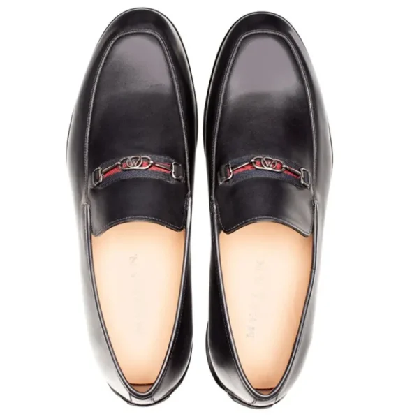 Discount Mezlan Contour Rubber Bit Loafer (R20722) Black