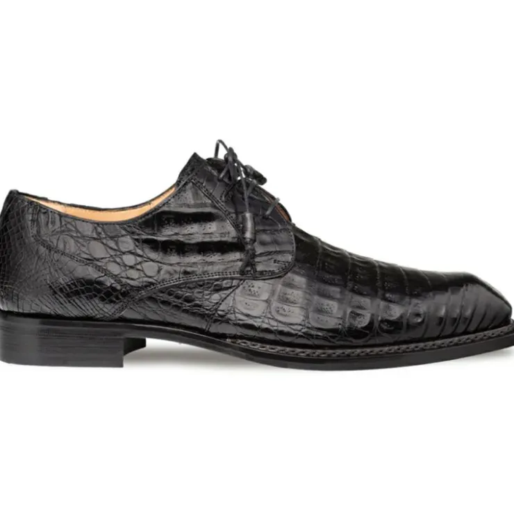 Discount Mezlan Cratos Crocodile Derby (50070-F) Black