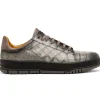 Clearance Mezlan Crocodile Sneaker Pearl Grey (50073-S) (Exclusive) PearlGrey