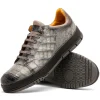 Clearance Mezlan Crocodile Sneaker Pearl Grey (50073-S) (Exclusive) PearlGrey