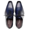 Online Mezlan Cupula Patina Whole-Cut Oxfords (20933) Blue