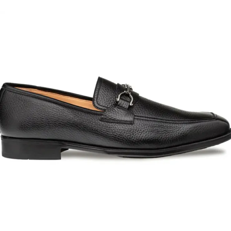 Outlet Mezlan Deerskin Ornament Loafer (E21253) Black