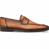 Flash Sale Mezlan Deerskin Penny Loafer (E20693) Cognac