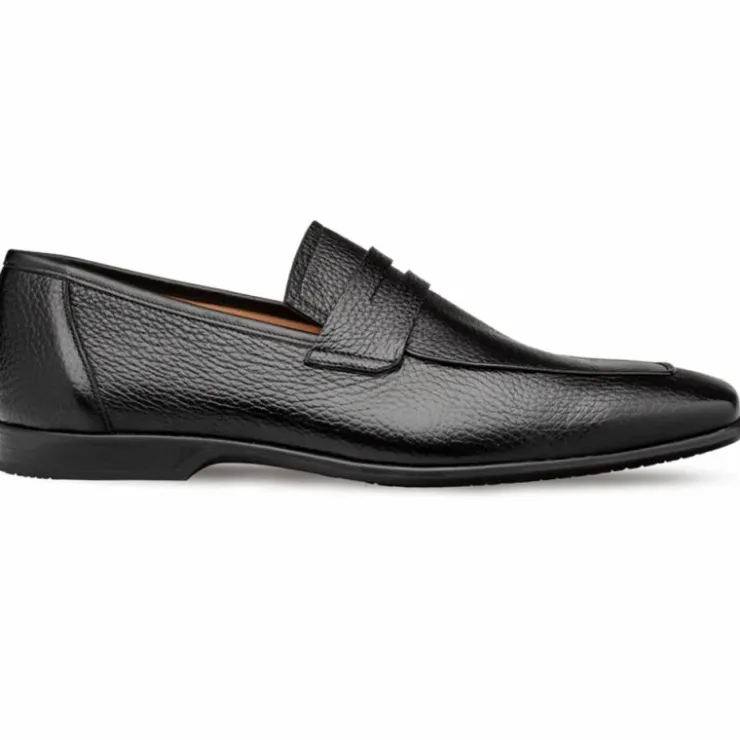 Discount Mezlan Deerskin Penny Loafer (E20693) Black