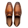 Flash Sale Mezlan Deerskin Penny Loafer (E20693) Cognac