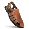 Outlet Mezlan Fisherman Sandals (R20257) Cognac