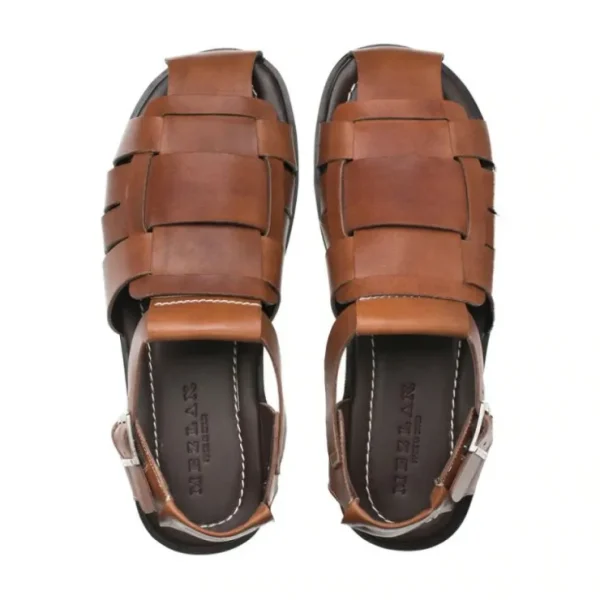 Outlet Mezlan Fisherman Sandals (R20257) Cognac