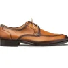 New Mezlan Fratello Deerskin Split-toe Lace-up Derby (20937) Cognac