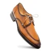 New Mezlan Fratello Deerskin Split-toe Lace-up Derby (20937) Cognac