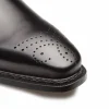 Online Mezlan Gavino Calfskin Medallion Toe Blucher (9641) Black