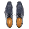 Flash Sale Mezlan Golfo Plain Toe Crocodile Derby (4967-F) Blue
