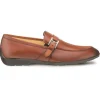 Discount Mezlan Granby Calfskin Monkstrap Shoes (9805) Cognac