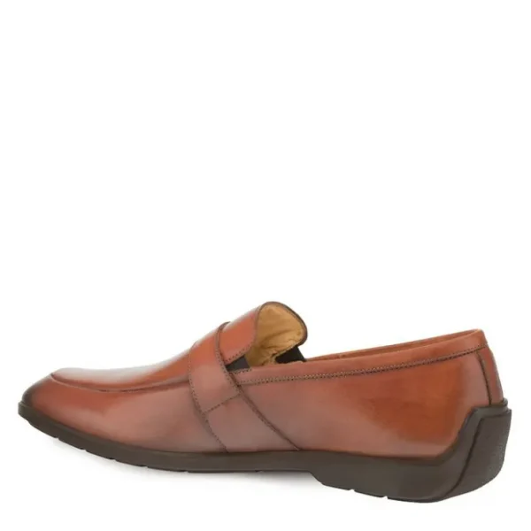 Discount Mezlan Granby Calfskin Monkstrap Shoes (9805) Cognac