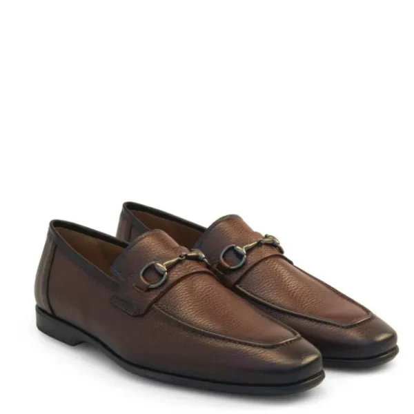 New Mezlan Leather Horsebit Loafer (21440) Cognac