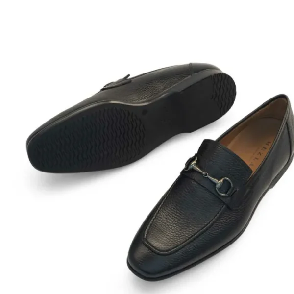 mezlan_leather_horsebit_l_3.webp Online Mezlan Leather Horsebit Loafer (21440) Black