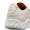 Discount Mezlan Leather Scallop Sole Sneaker (A20604) White