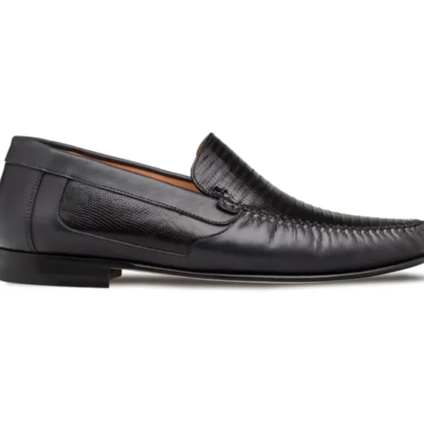 Flash Sale Mezlan Lizard / Nappa Moccasin Black