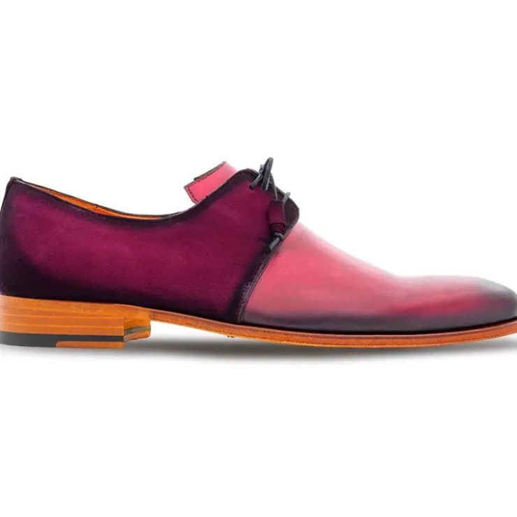 Sale Mezlan Luce Lace-Up Derby (20934) Cherry